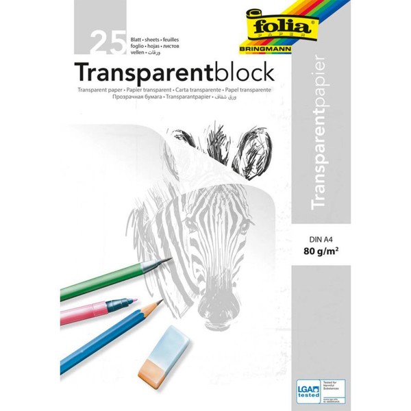 Folia "Transparentblock" A4