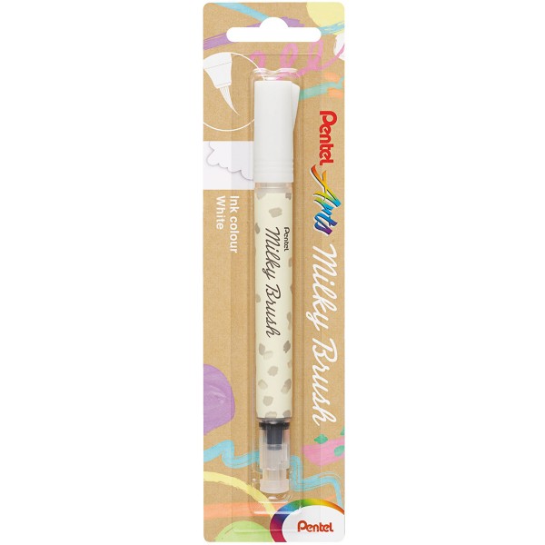 Pentel "XFGH" White Milky Brush Marker