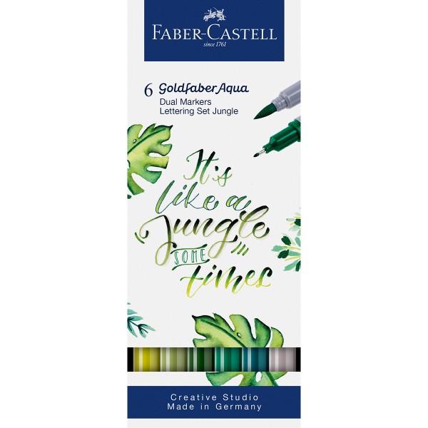 Faber-Castell "Goldfaber Dual Marker Jungle" 6er Lettering Set