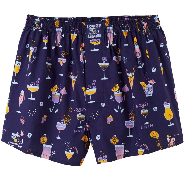 Lousy Livin Boxershorts "Cocktails" Navy