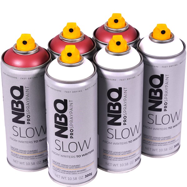 NBQ "New Slow" Sixpack White + N17 Cane Red (6x400ml