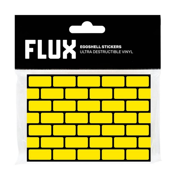 Flux "Eggshell Stickers" Bricks Yellow 50 Stk. (7x10cm)