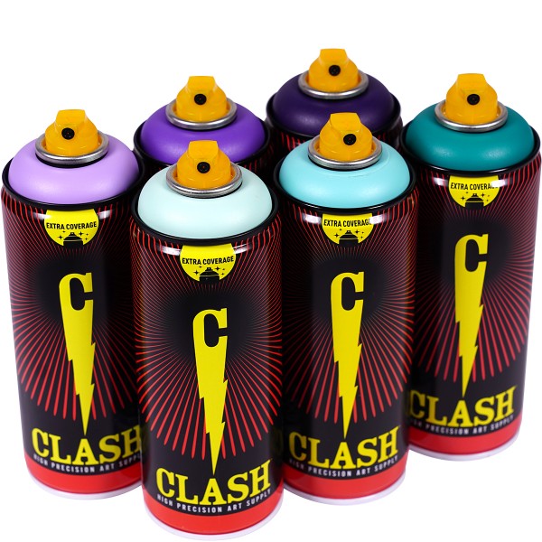 Clash "Paint Multi Color Sixpack Space Flower Tones" (6x400ml)