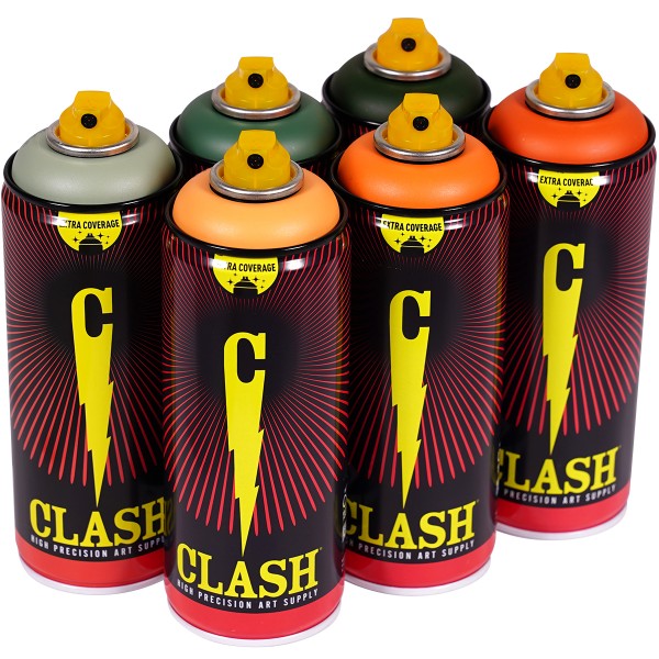 Clash "Paint Multi Color Sixpack Halloween Tones" (6x400ml)