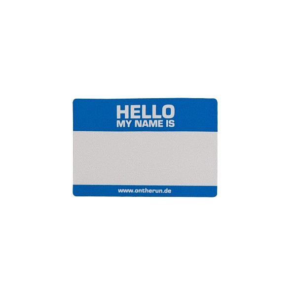 OTR Magnet "Hello My Name Is - Blue" Small (13,5x9cm)