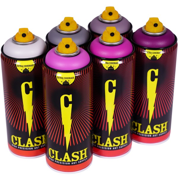 Clash "Paint Multi Color Sixpack Rainy Valentine Tones" (6x400ml)