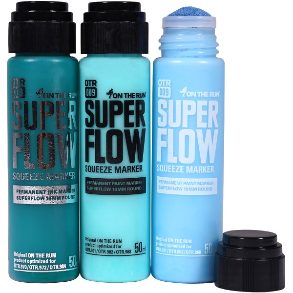 OTR.009 "Super Flow Squeeze 3er Set - Turquoise Tones" (3x50ml)