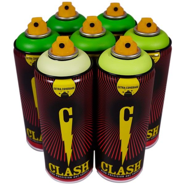 Clash "Color Serie 75" Green Tones (7x400ml)