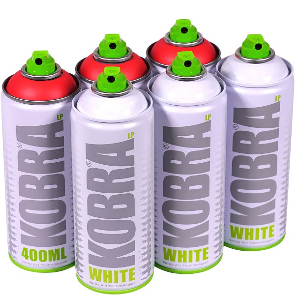 Kobra "New LP Sixpack White + Spritz 302" (6x400ml)